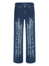 Karl Lagerfeld Jeans Distressed Jeans In Blue