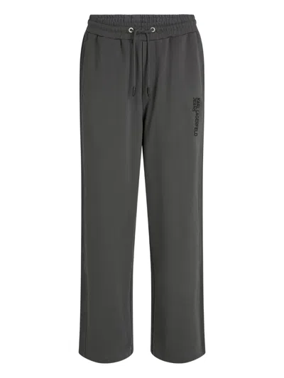 Karl Lagerfeld Jeans Drawstring Track Pants In Gray