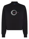 Karl Lagerfeld Jeans Eclipse Logo Sweatshirt In Black