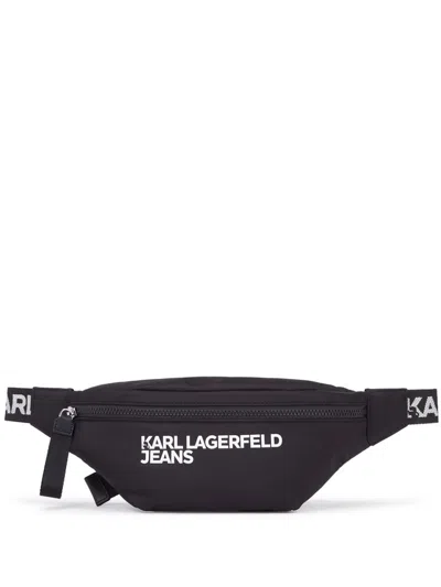 Karl Lagerfeld Jeans Essential Belt Bag In Black