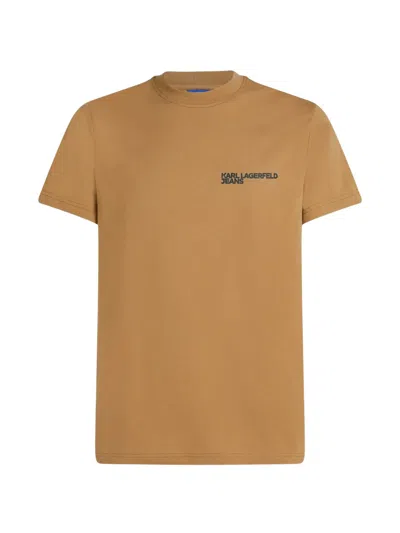 Karl Lagerfeld Jeans Essential Regular Short-sleeve T-shirt In Brown