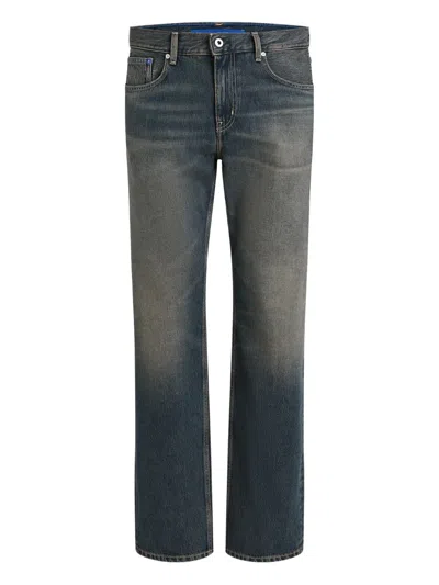 Karl Lagerfeld Jeans Faded Straight Jeans In Blue