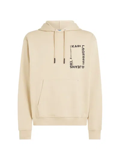 Karl Lagerfeld Jeans Frame-logo Hoodie In Multi