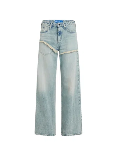 Karl Lagerfeld Jeans Frayed Jeans In Blue