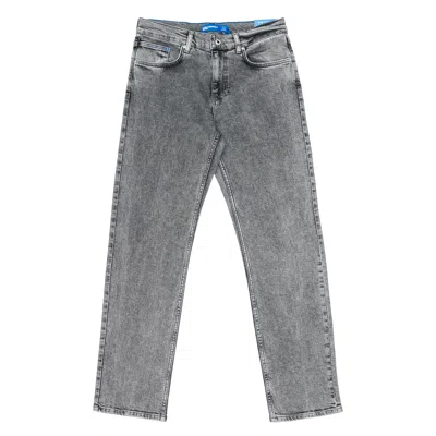 Karl Lagerfeld Jeans Gamba Straight Man  Washed Black In Gray