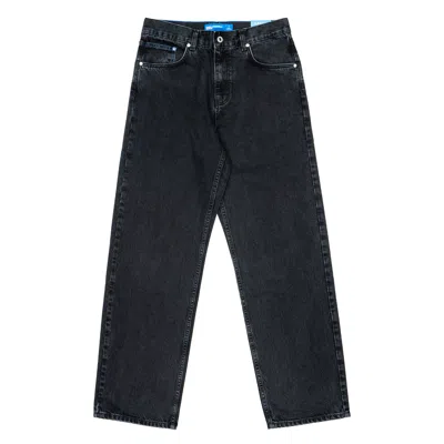 Karl Lagerfeld Jeans Gamba Straight Man  Washed Black Od Black