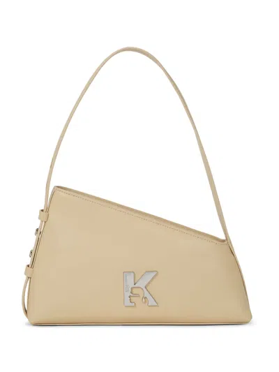 Karl Lagerfeld Jeans Geo Shoulder Bag In Neutrals