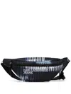 Karl Lagerfeld Jeans Graphic-print Belt Bag In 黑色
