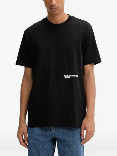 Karl Lagerfeld Jeans Graphic Print T-shirt In Black