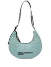 Karl Lagerfeld Jeans Half-moon Shoulder Bag In 蓝色