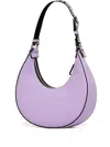 Karl Lagerfeld Jeans Half-moon Zipped Shoulder Bag In Purple
