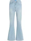 Karl Lagerfeld Jeans High-rise Flared Jeans In Blue