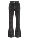 Karl Lagerfeld Jeans High-rise Flared Jeans In Black
