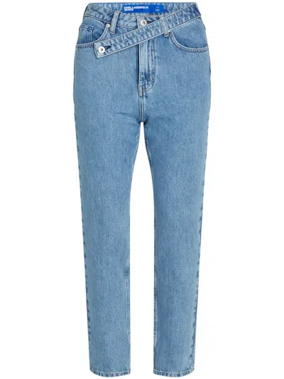 Karl Lagerfeld Jeans High-rise Skinny-cut Jeans In Blue