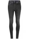 Karl Lagerfeld Jeans High-rise Skinny Jeans In Black