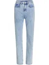 Karl Lagerfeld Jeans High-rise Straight Jeans In Blue