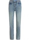 Karl Lagerfeld Jeans High-rise Straight-leg Jeans In Blue