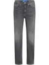 Karl Lagerfeld Jeans High-rise Straight-leg Jeans In Grey