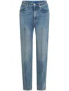 Karl Lagerfeld Jeans High-rise Tapered Jeans In 408