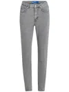 Karl Lagerfeld Jeans High-rise Tapered Jeans In Grey