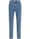 Karl Lagerfeld Jeans High-rise Tapered Jeans In Blue