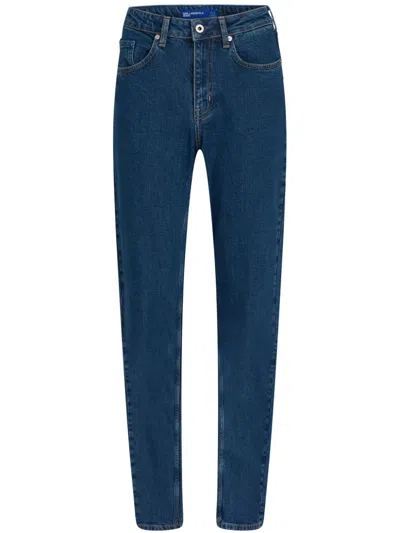 Karl Lagerfeld Jeans High-rise Straight-leg Jeans In Blue