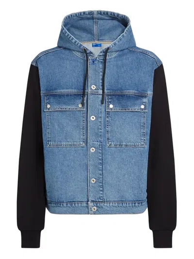 Karl Lagerfeld Jeans Hooded Denim Jacket