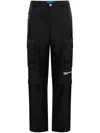 Karl Lagerfeld Jeans Logo-print Cargo-pocket Trousers In Black