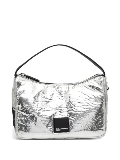 Karl Lagerfeld Jeans Jeans Cross Body Bag In Silver