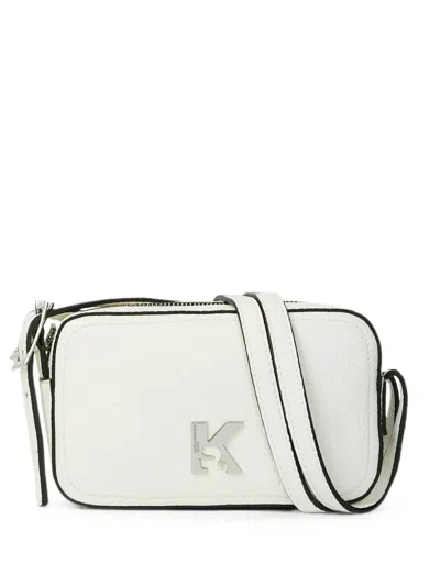 Karl Lagerfeld Jeans K Logo Camera Bag In White