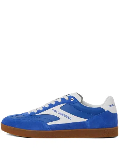 Karl Lagerfeld Jeans Kandidate Lace-up Sneakers In Blue