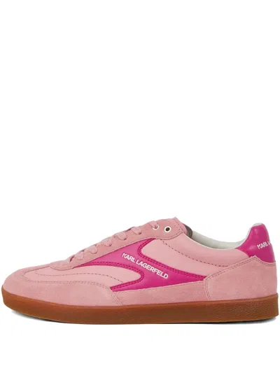 Karl Lagerfeld Jeans Kandidate Lace-up Sneakers In Pink