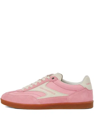 Karl Lagerfeld Jeans Kandidate Lace-up Sneakers In Pink