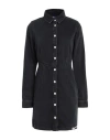 Karl Lagerfeld Jeans Logo-patch Denim Minidress In Black