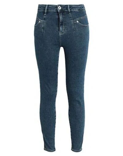 Karl Lagerfeld Jeans Klj Hr Skinny Dart Denim Woman Jeans Blue Size 30w-30l Cotton, Polyester, Elast