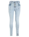 Karl Lagerfeld Jeans Klj Hr Skinny Seamed Split Dnm Woman Denim Pants Blue Size 30w-30l Organic Cott In Blue