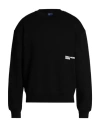 Karl Lagerfeld Jeans Klj Karl Sweat Man Sweatshirt Black Size Xl Organic Cotton, Polyester In Black