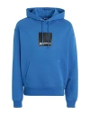 Karl Lagerfeld Jeans Logo-print Drawstring Hoodie In Blue