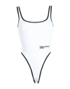 Karl Lagerfeld Jeans Logo-embroidered Bodysuit In White