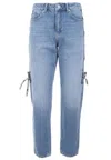 Karl Lagerfeld Jeans Klj Mom Tied Denim In Blue