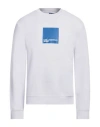 Karl Lagerfeld Jeans Klj Regular Logo Sweat Man Sweatshirt White Size Xl Organic Cotton, Recycled Po