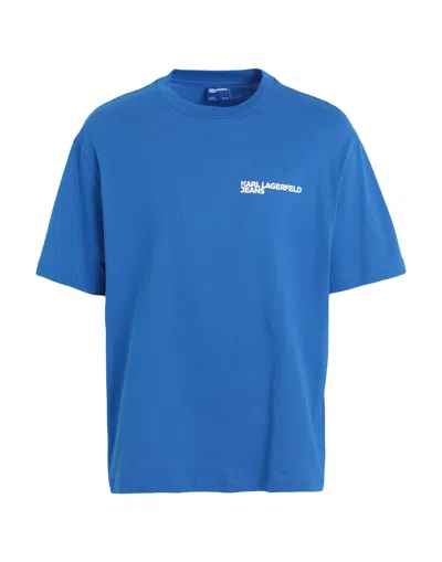 Karl Lagerfeld Jeans T-shirts In Blue