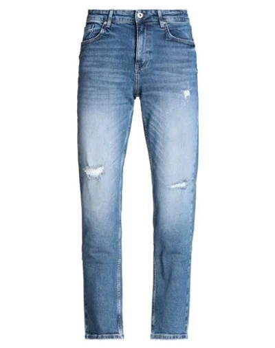 Karl Lagerfeld Jeans Klj Slim Denim Man Jeans Blue Size 31w-32l Organic Cotton, Elastane