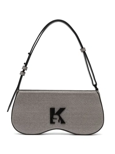 Karl Lagerfeld Jeans Klj Sunglasses Shoulder Bag In Grey