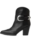 Karl Lagerfeld Jeans Kowboy Buckled Pointed-toe Boots In Black