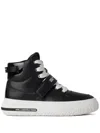 Karl Lagerfeld Jeans Kup Strap High-top Sneakers In 黑色