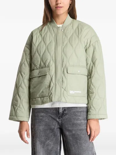 Karl Lagerfeld Jeans Light Quilted Jacket In Multi