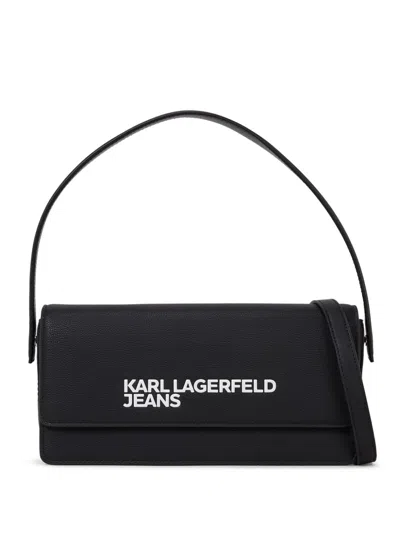 Karl Lagerfeld Jeans Logo Cross Body Bag In Black