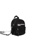 Karl Lagerfeld Jeans Logo-embossed Backpack In Black