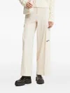 Karl Lagerfeld Jeans Logo-embroidered Cargo Pants In Neutral